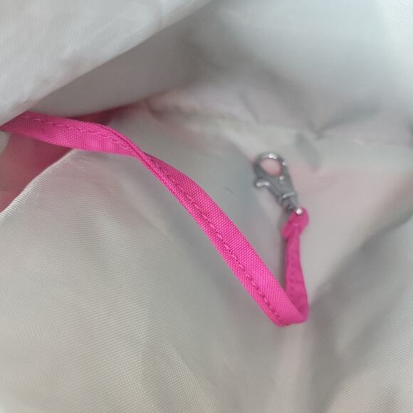 Kipling Bright Pink Nylon convertible Shoulder bag purse - Picture 8 of 9